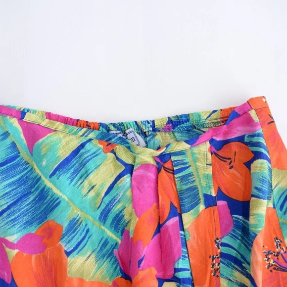 Vintage Norton McKaughton  Floral Mini Skirt Size 12 - Picture 10 of 12